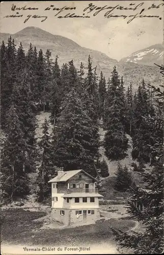 Ak Montana Vermala Kanton Wallis Schweiz, Chalet du Forest Hotel