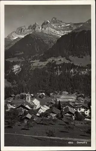 Ak Champéry Kanton Wallis, Panorama