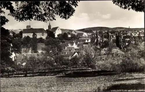 Ak Külsheim in Baden, Durchblick zum Ort