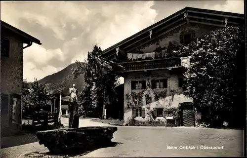 Ak Oberaudorf am Inn Oberbayern, Partie beim Ortbäck