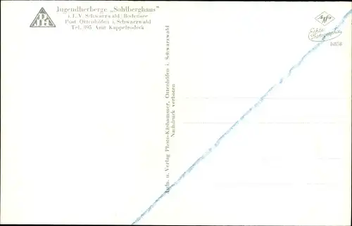 Ak Ottenhöfen im Schwarzwald, DJH Jugendherberge Sohlberghaus, Wassrfall, Allerheiligen, Kirche