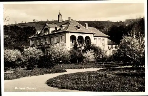 Ak Bad Sobernheim, Partie am Kurhaus Dhonau, Garten