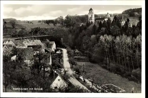 Ak Aschhausen Bad Zwischenahn in Oldenburg, Teilansicht mit Schloss