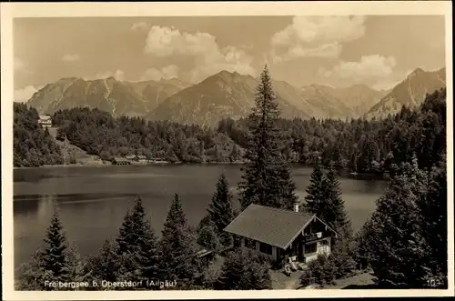 Ak Oberstdorf im Oberallgäu, Bergpension Carbenhaus am Freibergsee