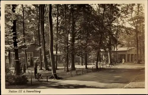 Ak Strang Bad Rothenfelde am Teutoburger Wald, Waldkrankenhaus, Station III und Verwaltung