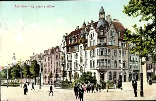 Ak Aachen in Nordrhein Westfalen, Heinrichsallee