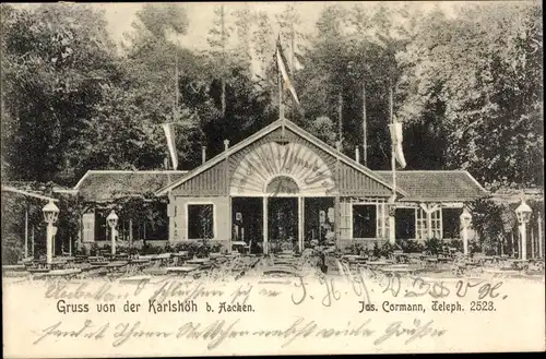 Ak Karlshöh Aachen, Gasthaus von Jos. Cormann