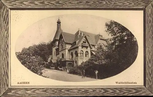 Präge Passepartout Ak Aachen in Nordrhein Westfalen, Waldschlösschen
