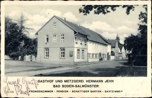 Ak Bad Soden Salmünster in Hessen, Gasthof Hermann Jehn