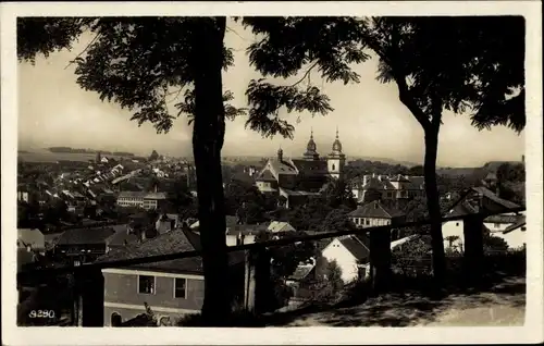 Ak Třebíč Trebitsch Region Hochland, Podklásterí, Blick auf den Ort
