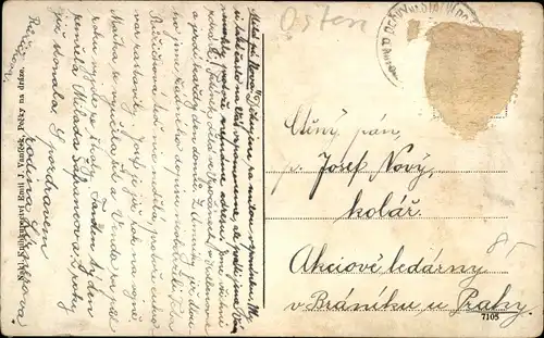 Ak Pečky Petschek Mittelböhmen, Rathaus, Kirche, Marktplatz