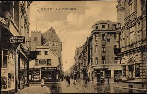 Ak Krefeld am Niederrhein, Neusserstraße, Handlung* , Chemische Waschanstalt**