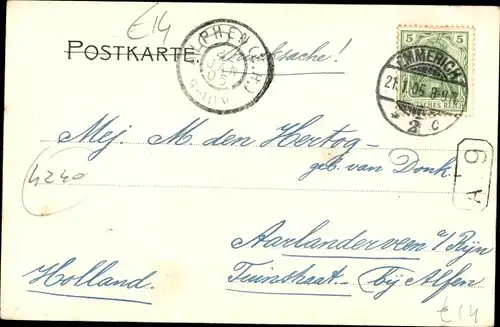 Ak Emmerich am Niederrhein, Kaiserliches Postamt