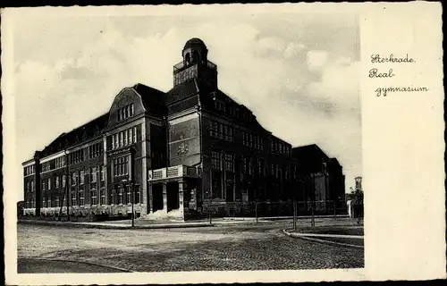 Ak Sterkrade Oberhausen im Ruhrgebiet, Realgymnasium