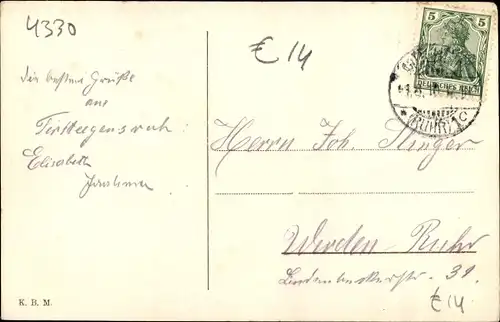 Ak Mülheim an der Ruhr, Tersteegensruh