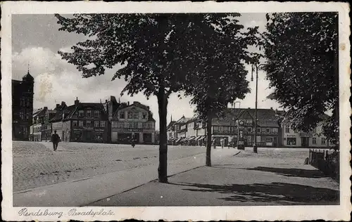 Ak Rendsburg in Schleswig Holstein, Paradeplatz