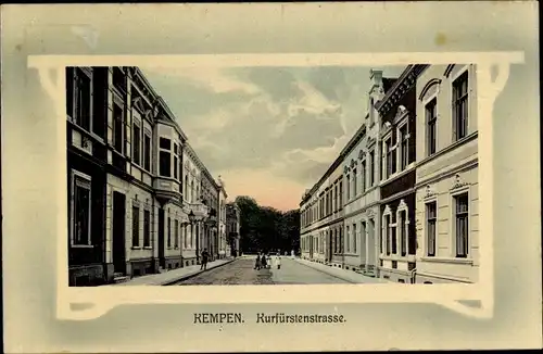 Passepartout Ak Kempen am Niederrhein, Kurfürstenstraße