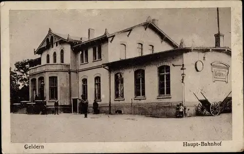 Ak Geldern am Niederrhein, Hauptbahnhof