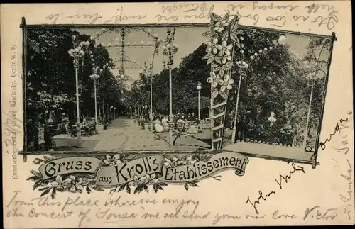 Ak Berlin Tiergarten, Kroll's Etablissement, Krolloper
