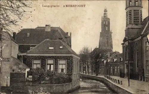 Ak Amersfoort Utrecht Niederlande, Langegracht