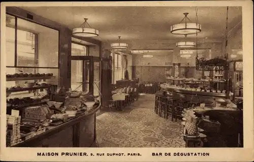 Ak Paris I., Maison Prunier, Rue Duphot, Bar de Degustation