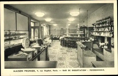 Ak Paris I, Maison Prunier, Rue Duphot, Bar de Dégustation, Poissonnerie