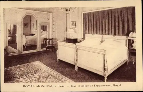 Ak Paris I, Avenue Hoche, Hotel Royal Monceau, une chambre de l'appartement Royal