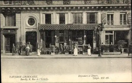 Ak Paris I., Rue de l'Echelle, Taverne Lyonnaise