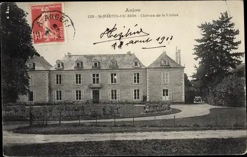 Ak Saint Martin du Bois Maine et Loire, Le Chateau de la Liziere
