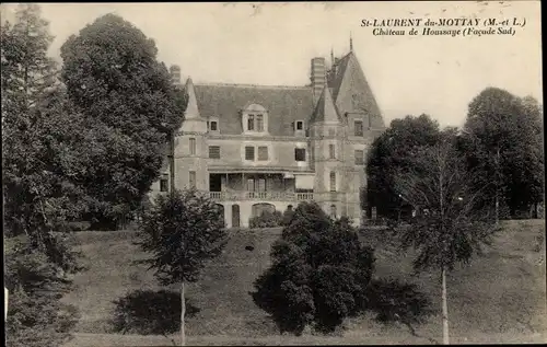 Ak Saint Laurent du Mottay Maine et Loire, Chateau de Houssaye