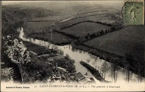 Ak Saint Florent le Vieil Maine et Loire, Vue generale a Courrance