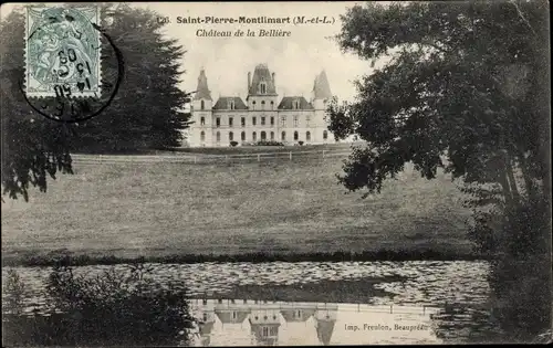 Ak Saint Pierre Montlimart Maine et Loire, Chateau de la Belliere