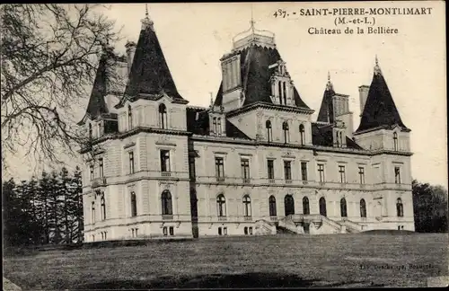 Ak Saint Pierre Montlimart Maine et Loire, Chateau de la Belliere