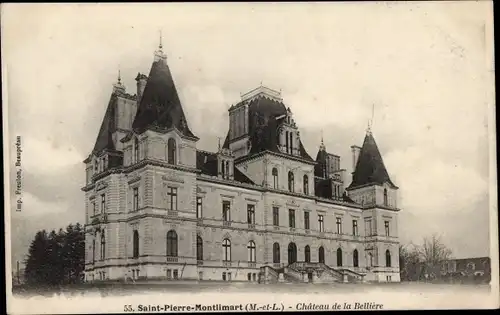 Ak Saint Pierre Montlimart Maine et Loire, Chateau de la Belliere
