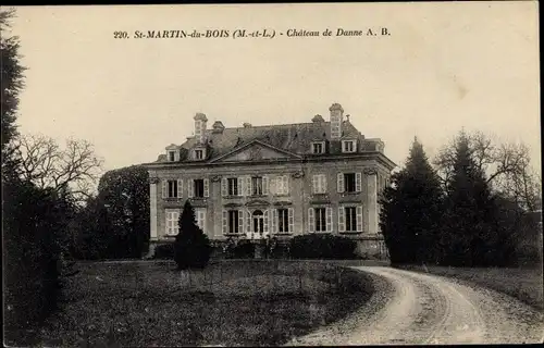 Ak Saint Martin du Bois Maine et Loire, Chateau de Danne