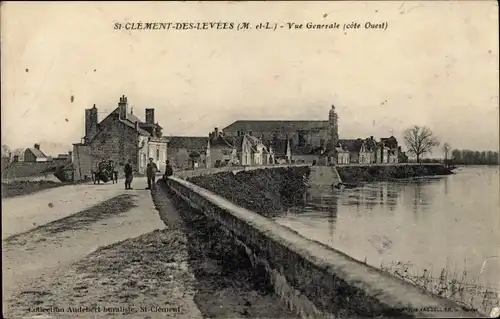 Ak Saint Clément des Levées Maine-et-Loire, Vue generale