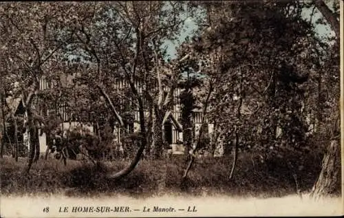 Ak Le Home sur Mer Calvados, Le Manoir