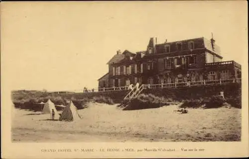 Ak Le Home sur Mer Calvados, Vue sur la mer