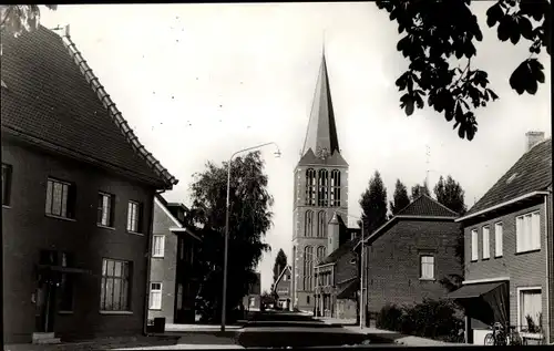 Ak Sevenum Horst aan de Maas Limburg Niederlande, Raadhuisstraat, Kirche