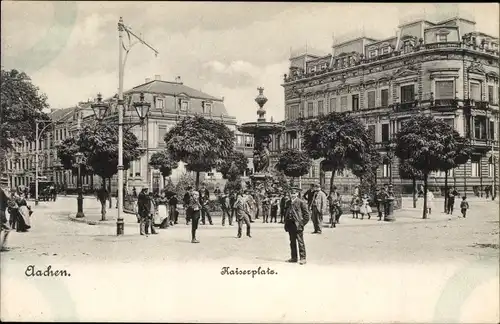 Ak Aachen in Nordrhein Westfalen, Kaiserplatz