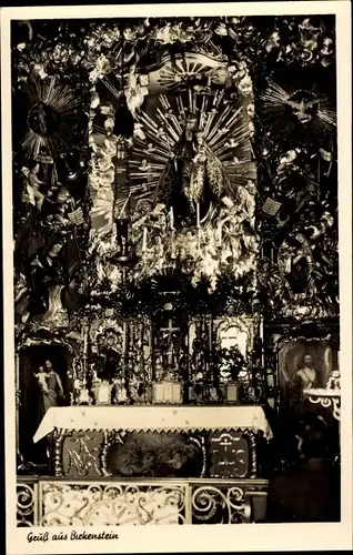 Ak Birkenstein Fischbachau in Oberbayern, Altar