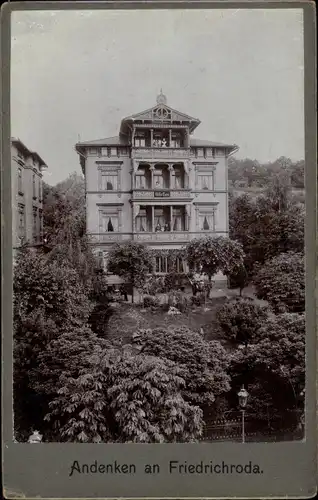 Kabinett Foto Friedrichroda im Thüringer Wald, Villa, Juli 1906