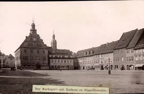 Foto Dippoldiswalde im Erzgebirge, Marktplatz, Rathaus