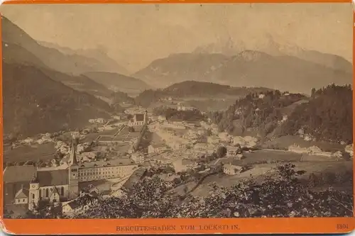 Kabinettfoto Berchtesgaden in Oberbayern, Blick vom Lockstein