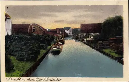 Ak Harmelen Utrecht Niederlande, Gezicht op den Rijn
