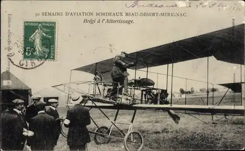 Ak Semaine d'Aviation Bordeaux Beau-Desert-Merignac, Bregi a l'Atterrissage