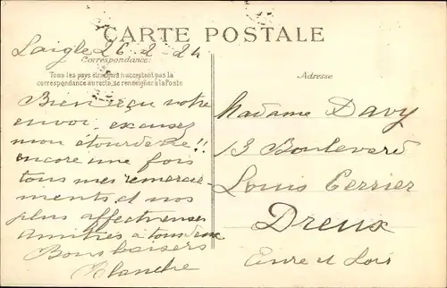 Ak Kuhling sur monoplan Bleriot