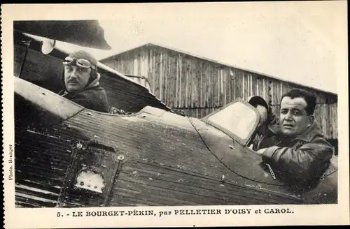 Ak Le Bourget Pekin par Pelletier d'Oisy et Carol