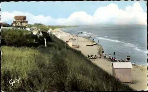 Ak Le Home sur Mer Calvados, La Plage, Le Parc d'Enfants