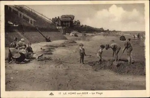 Ak Le Home sur Mer Calvados, La Plage